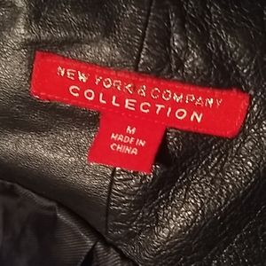 Leather biker jacket